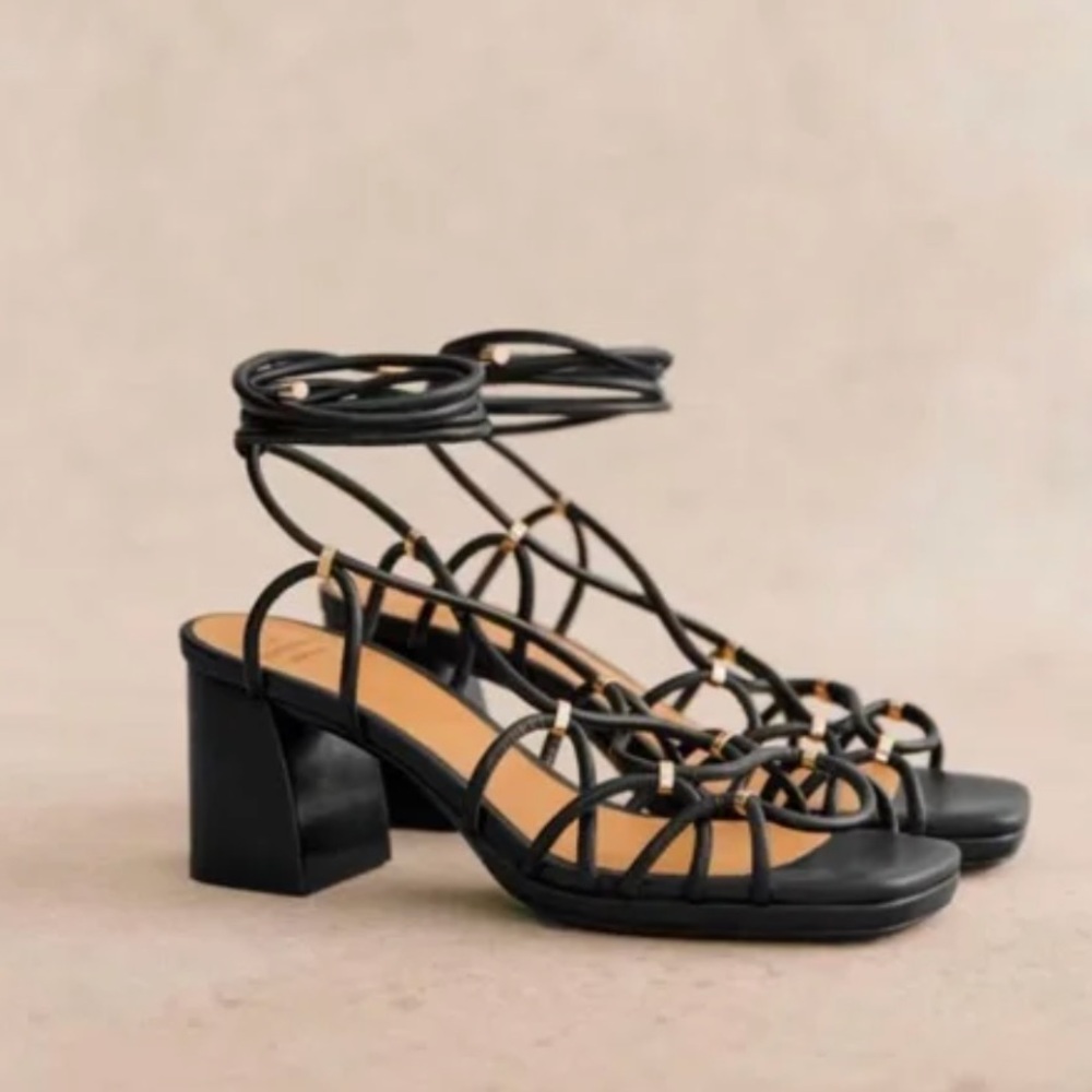 Sezane Annabelle heel sandals - size 7